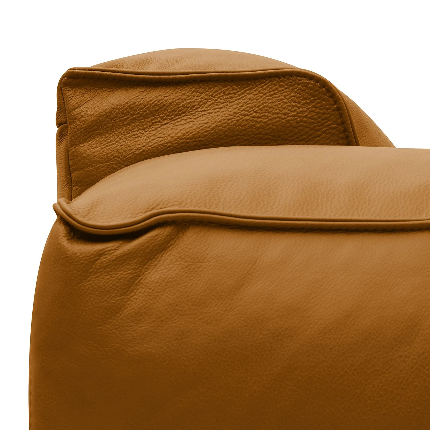 Studio Copenhagen Ecksofa HUDSON mit Rundecke - Echtleder Neka: Cognac - Ecke davorstehend links 9 Studio Copenhagen Ecksofa HUDSON mit Rundecke - Echtleder Neka: Cognac - Ecke davorstehend links – Bild 9