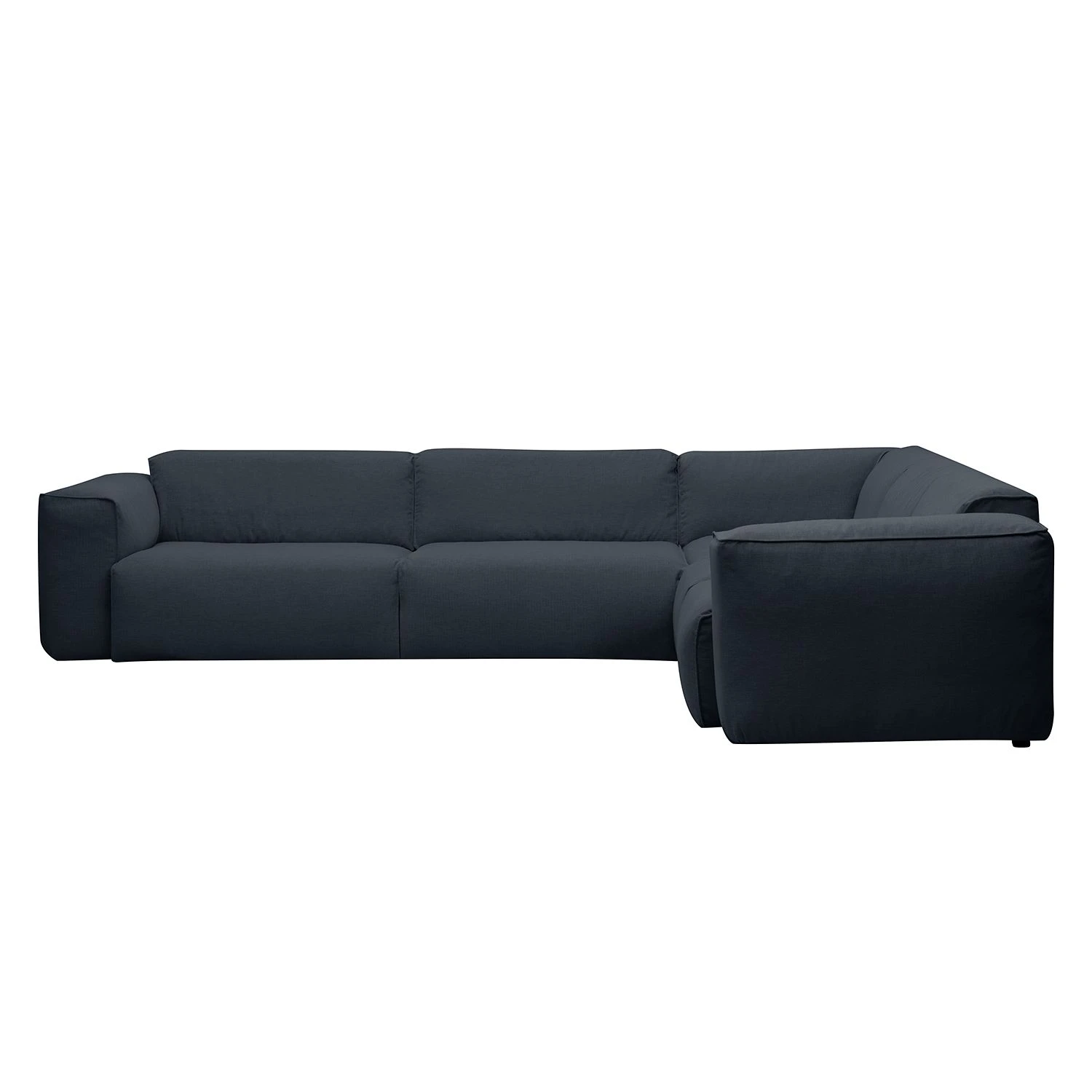 Studio Copenhagen Ecksofa HUDSON mit Rundecke - Webstoff Anda II: Grau - Ecke davorstehend rechts 2 Studio Copenhagen Ecksofa HUDSON mit Rundecke - Webstoff Anda II: Grau - Ecke davorstehend rechts – Bild 2
