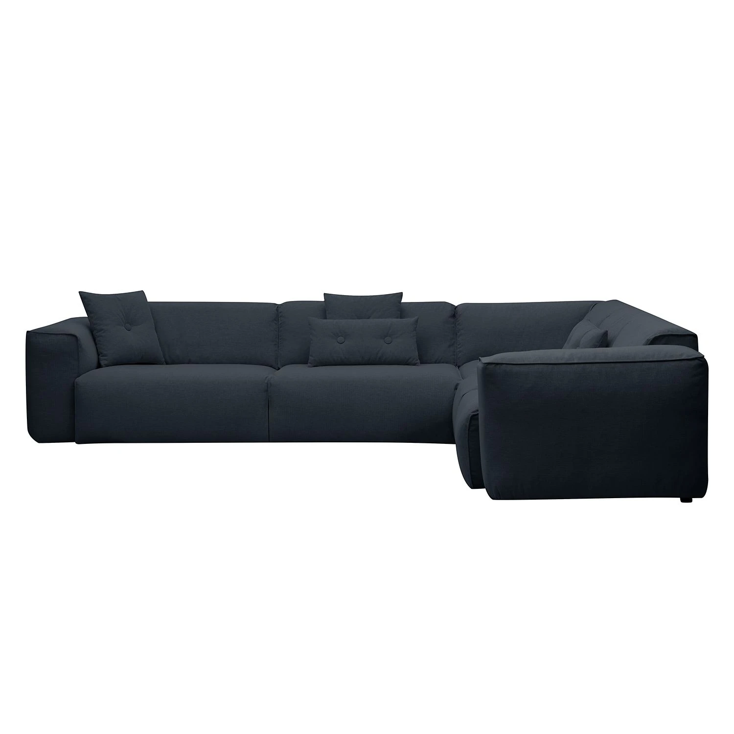Studio Copenhagen Ecksofa HUDSON mit Rundecke - Webstoff Anda II: Grau - Ecke davorstehend rechts 3 Studio Copenhagen Ecksofa HUDSON mit Rundecke - Webstoff Anda II: Grau - Ecke davorstehend rechts – Bild 3