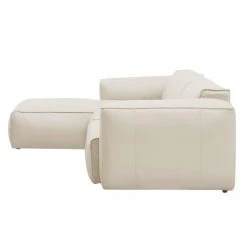 Studio Copenhagen Ecksofa HUDSON 3-Sitzer mit Longchair - Echtleder Neka: Creme - Breite: 284 cm - Longchair davorstehend links -Wohnzimmermöbel boutique en ligne ecksofa hudson iv echtleder longchair ottomane davorstehend links creme 3853148