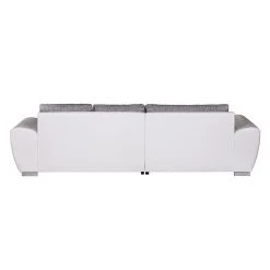 Roomscape Ecksofa Ilona (mit Schlaffunktion) - Kunstleder / Webstoff Weiß / Grau - Longchair davorstehend links 20 Roomscape Ecksofa Ilona (mit Schlaffunktion) - Kunstleder / Webstoff Weiß / Grau - Longchair davorstehend links -Wohnzimmermöbel boutique en ligne ecksofa ilona mit schlaffunktion kunstleder weiss webstoff grau ottomane davorstehend links 382956