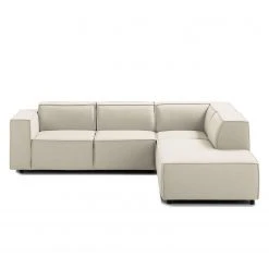 Ecksofa Kinx III Webstoff - Webstoff Osta: Altweiß - Ottomane davorstehend rechts - Keine Funktion -Wohnzimmermöbel boutique en ligne ecksofa kinx iii webstoff ottomane davorstehend rechts stoff osta altweiss 4332344