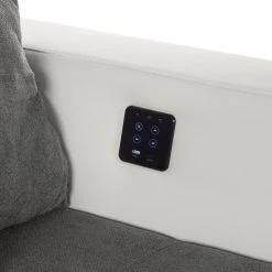 Loftscape Ecksofa Lanai Kunstleder / Microfaser - Grauweiß -Wohnzimmermöbel boutique en ligne ecksofa lanai inkl beleuchtung beidseitig montierbar kunstleder microfaser grau weiss 4420996