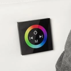 Loftscape Ecksofa Lanai Kunstleder / Microfaser - Grauweiß -Wohnzimmermöbel boutique en ligne ecksofa lanai inkl beleuchtung beidseitig montierbar kunstleder microfaser grau weiss 4421000