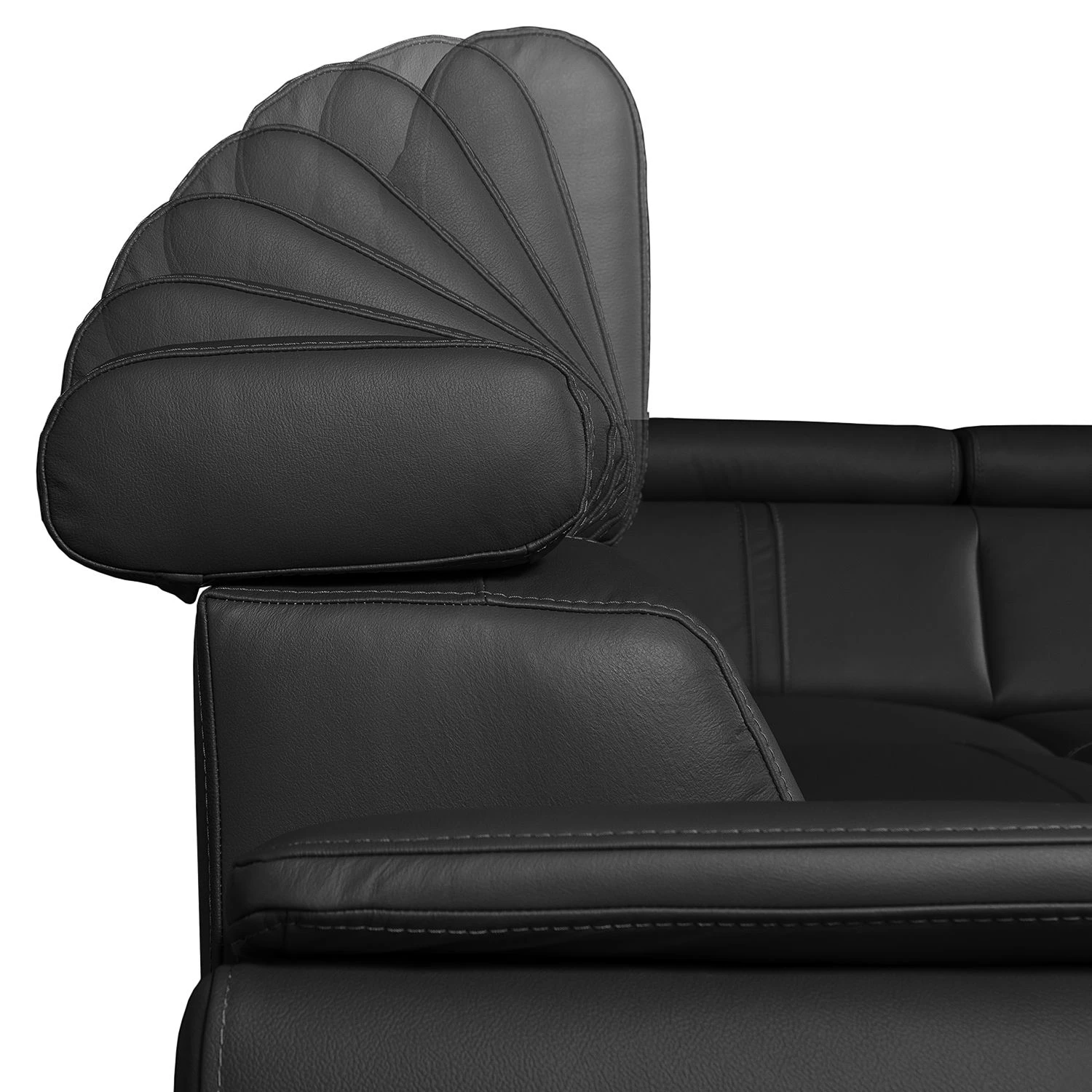 Loftscape Ecksofa Olival II Echtleder - Schwarz 8 Loftscape Ecksofa Olival II Echtleder - Schwarz – Bild 8
