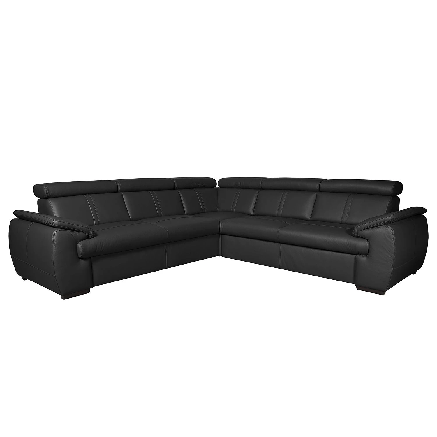 Loftscape Ecksofa Olival II Echtleder - Schwarz 1 Loftscape Ecksofa Olival II Echtleder - Schwarz