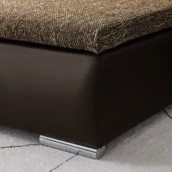 Fredriks Ecksofa Laza - mit Schlaffunktion - Kunstleder / Webstoff - Dunkelbraun / Cappuccino - Longchair davorstehend links -Wohnzimmermöbel boutique en ligne ecksofa laza mit schlaffunktion kunstleder webstoff longchair davorstehend links dunkelbraun cappuccino 4973300