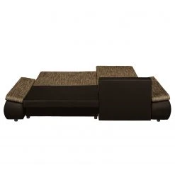 Fredriks Ecksofa Laza - mit Schlaffunktion - Kunstleder / Webstoff - Dunkelbraun / Cappuccino - Longchair davorstehend links -Wohnzimmermöbel boutique en ligne ecksofa laza mit schlaffunktion kunstleder webstoff longchair davorstehend links dunkelbraun cappuccino 4973368