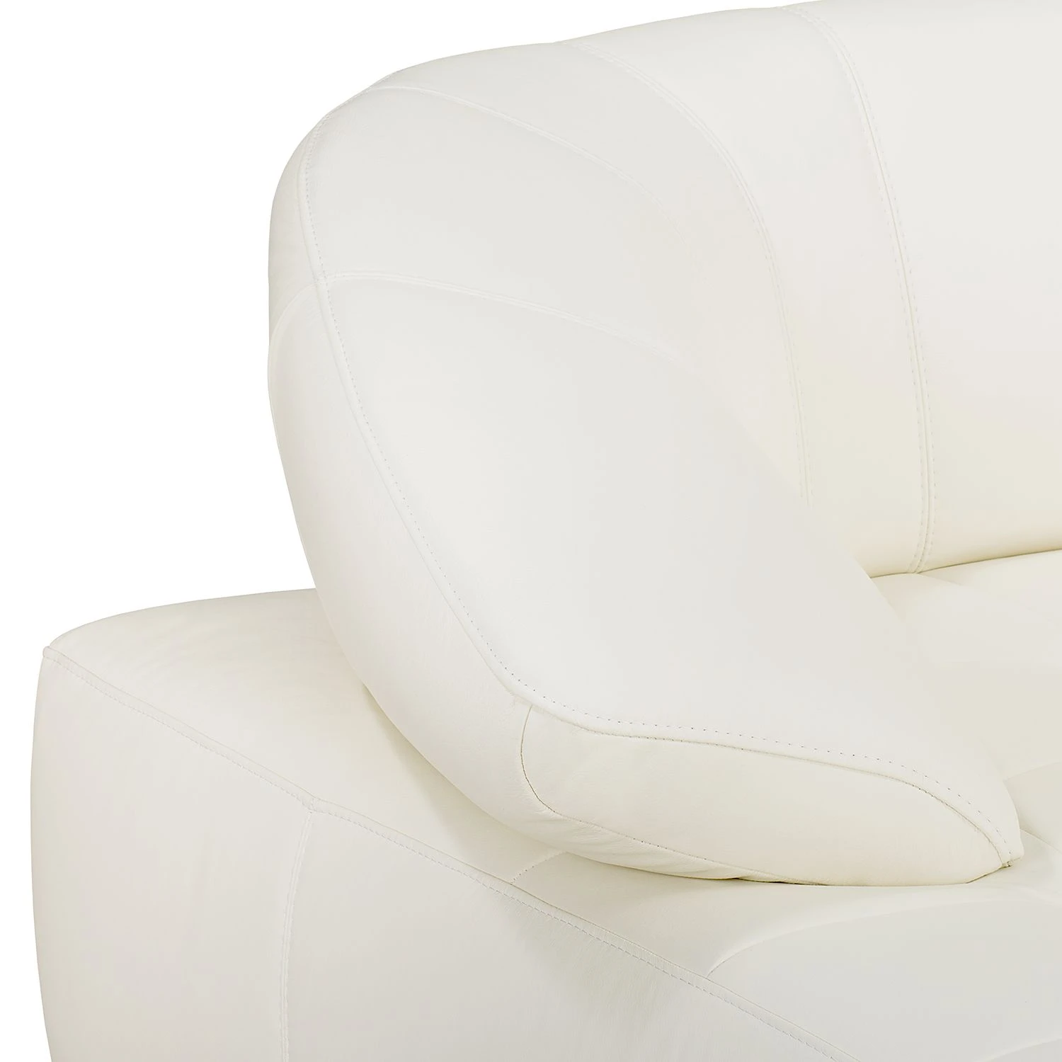 Fredriks Ecksofa Lyneal Echtleder - Weiß - Ottomane davorstehend links 12 Fredriks Ecksofa Lyneal Echtleder - Weiß - Ottomane davorstehend links – Bild 12