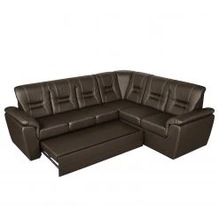 Modoform Ecksofa Marquette - mit Schlaffunktion - Kunstleder - Dunkelbraun - Ecke davorstehend rechts 28 Modoform Ecksofa Marquette - mit Schlaffunktion - Kunstleder - Dunkelbraun - Ecke davorstehend rechts -Wohnzimmermöbel boutique en ligne ecksofa marquette mit schlaffunktion kunstleder dunkelbraun 2 sitzer davorstehend rechts 4085296