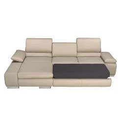 Fredriks Ecksofa Masca II Echtleder - Beige - Longchair davorstehend links - Schlaffunktion -Wohnzimmermöbel boutique en ligne ecksofa masca echtleder beige longchair davorstehend links 471309