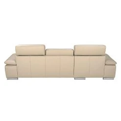 Fredriks Ecksofa Masca II Echtleder - Beige - Longchair davorstehend links - Schlaffunktion -Wohnzimmermöbel boutique en ligne ecksofa masca echtleder beige longchair davorstehend links 471312