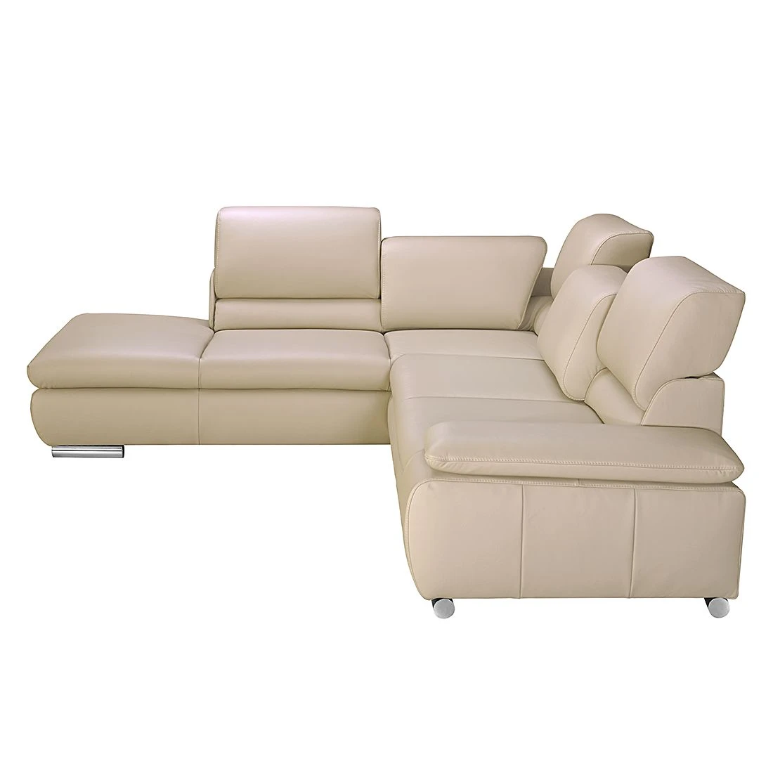 Fredriks Ecksofa Masca I Echtleder - Beige - Longchair davorstehend links - Keine Funktion 4 Fredriks Ecksofa Masca I Echtleder - Beige - Longchair davorstehend links - Keine Funktion – Bild 4