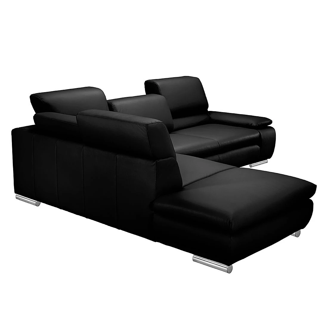 Fredriks Ecksofa Masca - Kunstleder Schwarz - Ottomane davorstehend links - mit Schlaffunktion 6 Fredriks Ecksofa Masca - Kunstleder Schwarz - Ottomane davorstehend links - mit Schlaffunktion – Bild 6