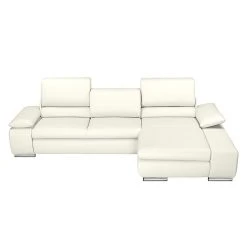 Fredriks Ecksofa Masca - Kunstleder Weiß - Longchair davorstehend rechts - ohne Schlaffunktion -Wohnzimmermöbel boutique en ligne ecksofa masca kunstleder weiss longchair davorstehend rechts 471125