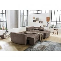 Loftscape Ecksofa Milligan (mit Schlaffunktion) - Taupe - Longchair davorstehend rechts -Wohnzimmermöbel boutique en ligne ecksofa milligan mit schlaffunktion microfaser longchair davorstehend rechts taupe 4824432