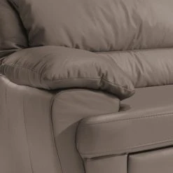 Cotta Ecksofa Kevin (mit Schlaffunktion) - Echtleder Taupe - Ottomane davorstehend rechts -Wohnzimmermöbel boutique en ligne ecksofa nebolo mit schlaffunktion echtleder taupe ottomane davorstehend rechts 343430