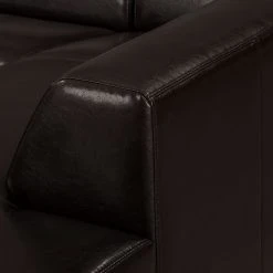 Maison Belfort Sofa Nespolo (2-Sitzer) - Kunstleder - Dunkelbraun -Wohnzimmermöbel boutique en ligne ecksofa nespolo kunstleder dunkelbraun ottomane davorstehend rechts 4576556