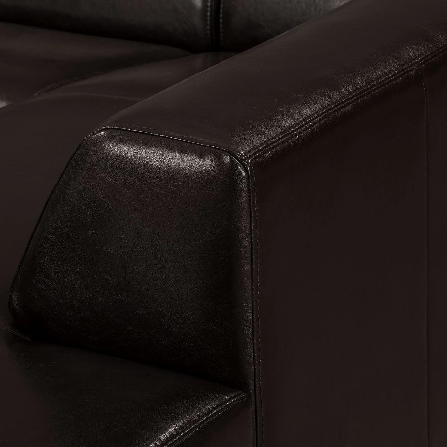 Maison Belfort Garnitur Nespolo (3-2-1) - Echtleder - Dunkelbraun 9 Maison Belfort Garnitur Nespolo (3-2-1) - Echtleder - Dunkelbraun – Bild 9