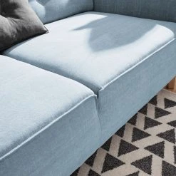 Tom Tailor Ecksofa Nordic Chic II Webstoff - Stoff TUS: 6 sky blue - Longchair davorstehend links -Wohnzimmermöbel boutique en ligne ecksofa nordic chic ii webstoff longchair davorstehend rechts stoff tus6 sky blue 5181768