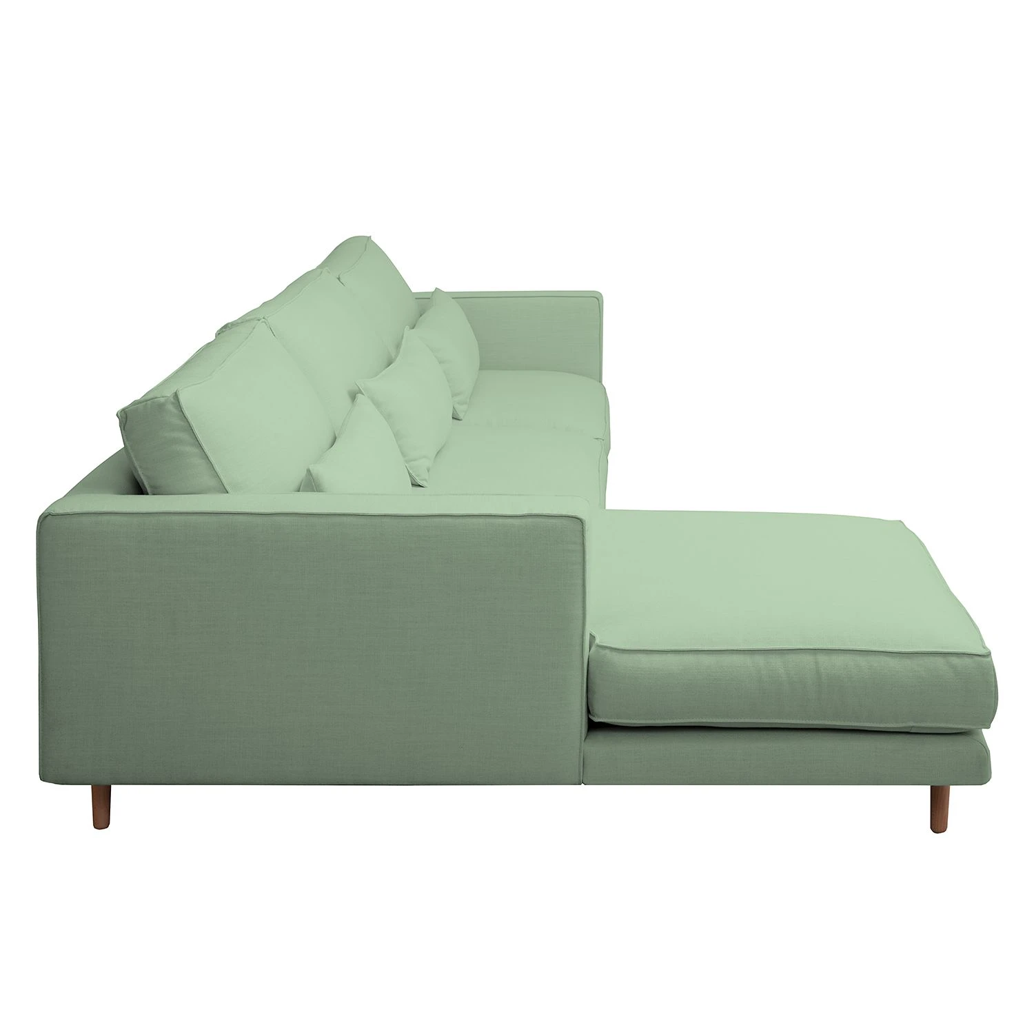 Mørteens Ecksofa Lacona Strukturstoff - Mintgrau - Longchair davorstehend links 5 Mørteens Ecksofa Lacona Strukturstoff - Mintgrau - Longchair davorstehend links – Bild 5