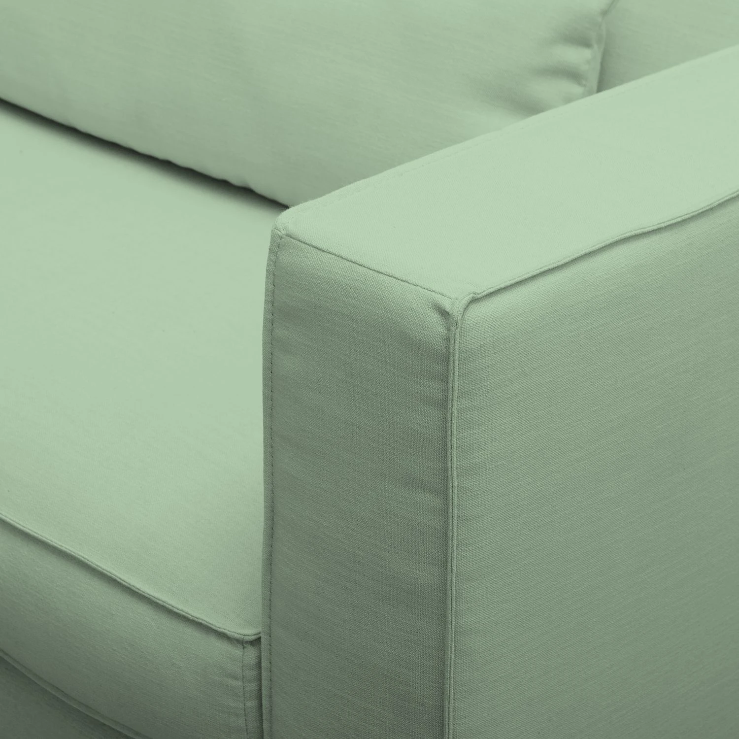 Mørteens Ecksofa Lacona Strukturstoff - Mintgrau - Longchair davorstehend links 8 Mørteens Ecksofa Lacona Strukturstoff - Mintgrau - Longchair davorstehend links – Bild 8