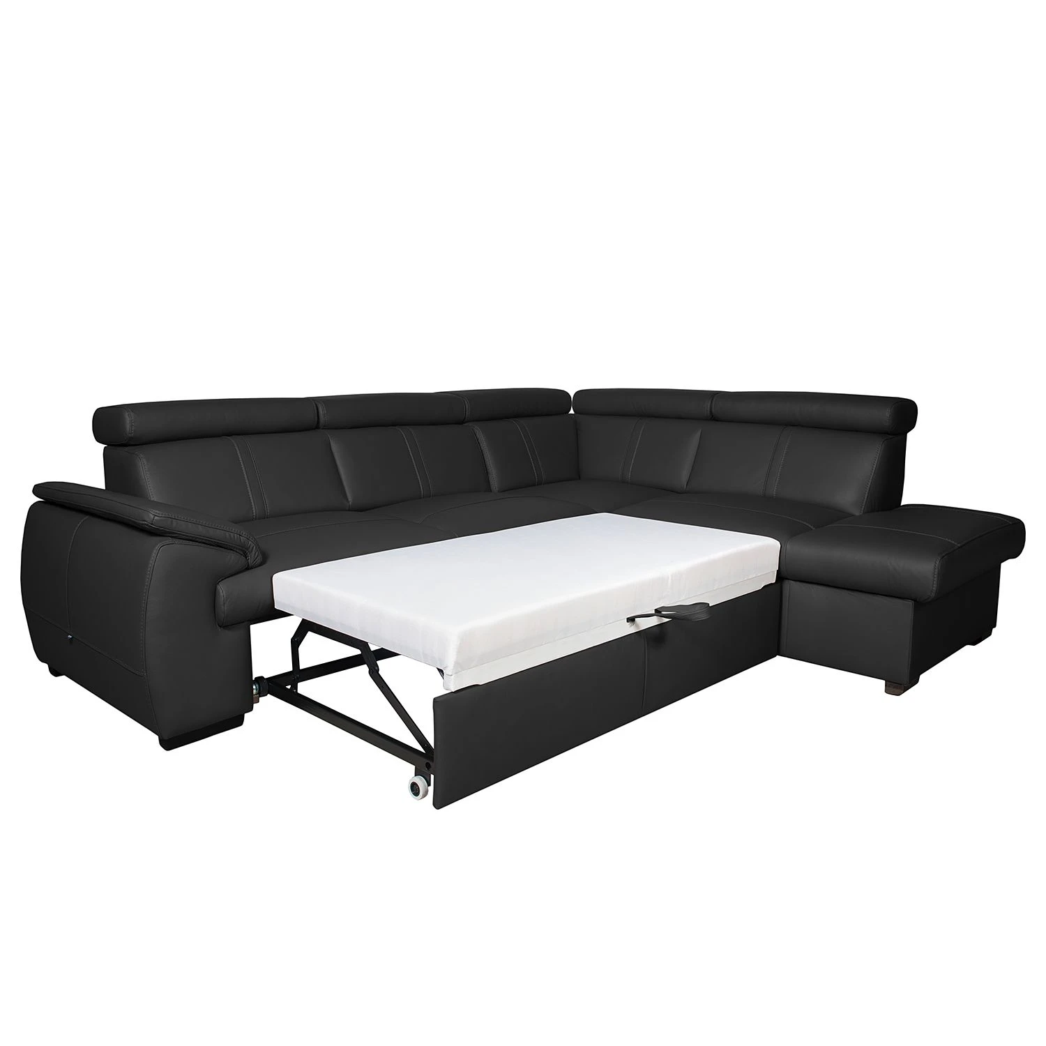 Loftscape Ecksofa Olival IV Echtleder - Schwarz - Schlaffunktion davorstehend links 6 Loftscape Ecksofa Olival IV Echtleder - Schwarz - Schlaffunktion davorstehend links – Bild 6