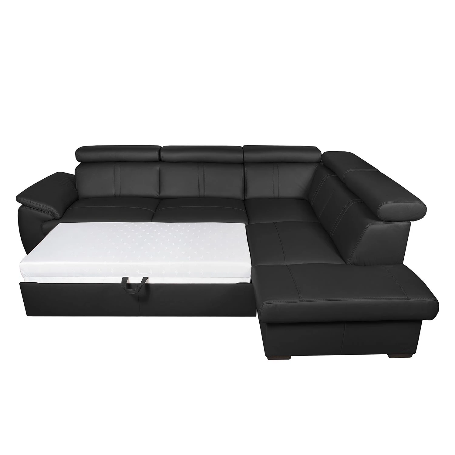 Loftscape Ecksofa Olival IV Echtleder - Schwarz - Schlaffunktion davorstehend links 5 Loftscape Ecksofa Olival IV Echtleder - Schwarz - Schlaffunktion davorstehend links – Bild 5