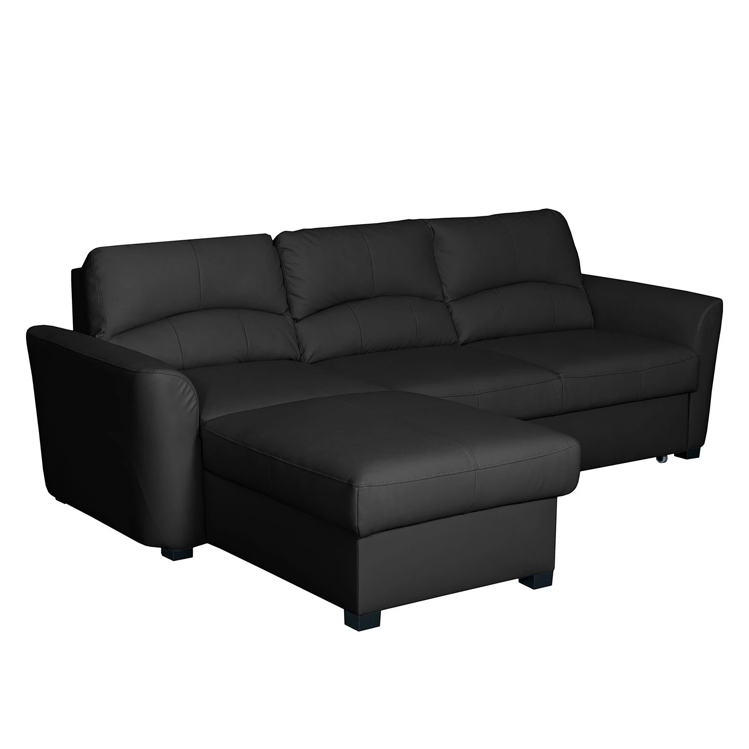 Modoform Ecksofa Parilla (mit Schlaffunktion) - Echtleder - Schwarz - Breite: 229 cm - Longchair davorstehend links 10 Modoform Ecksofa Parilla (mit Schlaffunktion) - Echtleder - Schwarz - Breite: 229 cm - Longchair davorstehend links – Bild 10