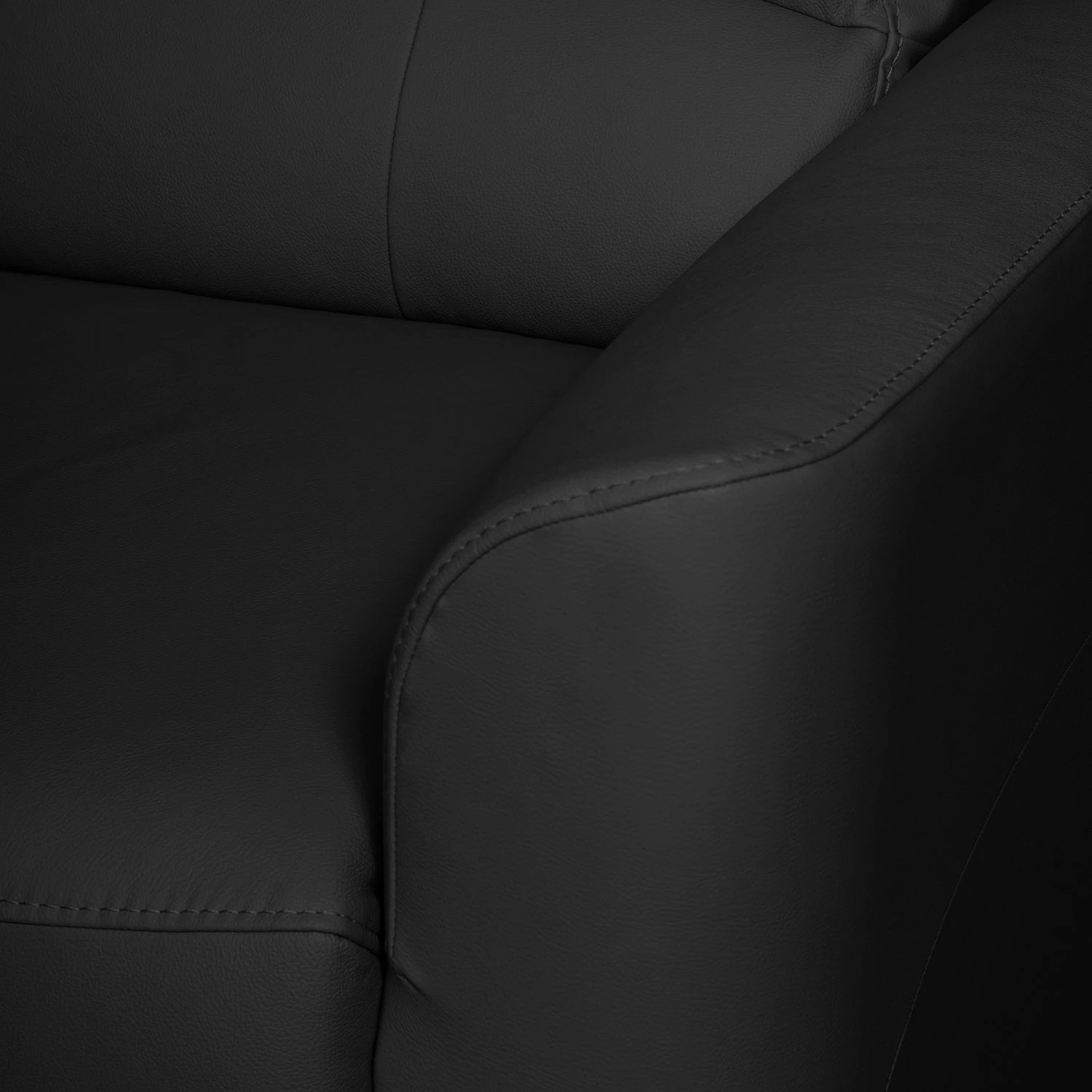 Modoform Ecksofa Parilla (mit Schlaffunktion) - Echtleder - Schwarz - Breite: 229 cm - Longchair davorstehend links 13 Modoform Ecksofa Parilla (mit Schlaffunktion) - Echtleder - Schwarz - Breite: 229 cm - Longchair davorstehend links – Bild 13