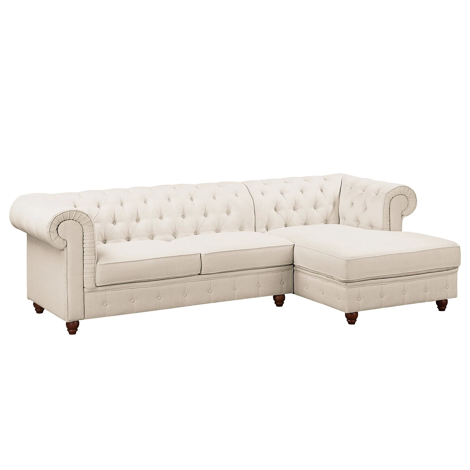 Maison Belfort Ecksofa Pintano - Beige - Ottomane davorstehend rechts 1 Maison Belfort Ecksofa Pintano - Beige - Ottomane davorstehend rechts