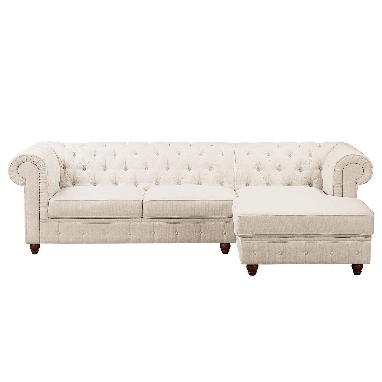 Maison Belfort Ecksofa Pintano - Beige - Ottomane davorstehend rechts 3 Maison Belfort Ecksofa Pintano - Beige - Ottomane davorstehend rechts – Bild 3