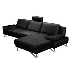 Loftscape Ecksofa Silvano - Ohne Kopfstütze -Wohnzimmermöbel boutique en ligne ecksofa silvano echtleder schwarz longchair davorstehend rechts 490896