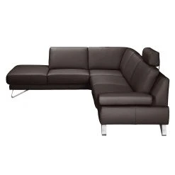 Loftscape Ecksofa Silvano - Kunstleder Mocca - Ottomane davorstehend links - mit 1 Kopfstütze -Wohnzimmermöbel boutique en ligne ecksofa silvano kunstleder mocca ottomane davorstehend links 443705