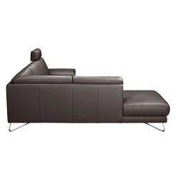 Loftscape Ecksofa Silvano - Kunstleder Mocca - Ottomane davorstehend links - mit 1 Kopfstütze -Wohnzimmermöbel boutique en ligne ecksofa silvano kunstleder mocca ottomane davorstehend links 443707