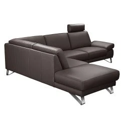 Loftscape Ecksofa Silvano - Kunstleder Mocca - Ottomane davorstehend links - mit 1 Kopfstütze -Wohnzimmermöbel boutique en ligne ecksofa silvano kunstleder mocca ottomane davorstehend links 443708