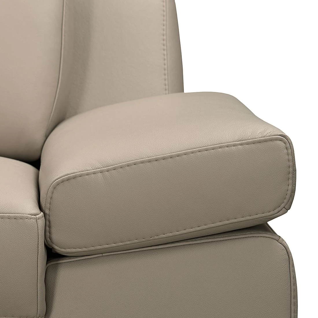 Loftscape Ecksofa Silvano - Kunstleder Taupe - Ottomane davorstehend links - mit 1 Kopfstütze 8 Loftscape Ecksofa Silvano - Kunstleder Taupe - Ottomane davorstehend links - mit 1 Kopfstütze – Bild 8