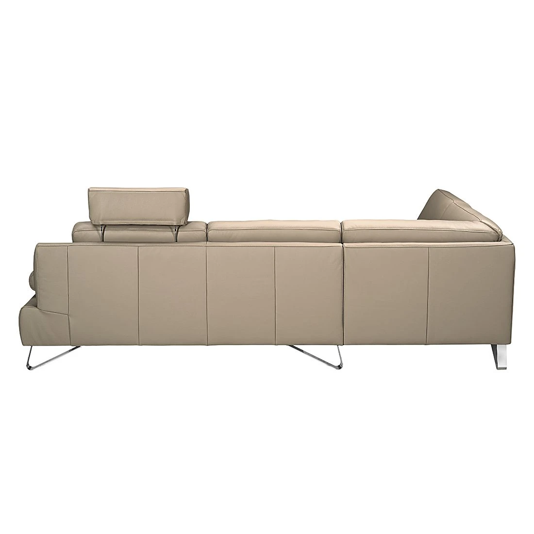 Loftscape Ecksofa Silvano - Kunstleder Taupe - Ottomane davorstehend links - mit 1 Kopfstütze 9 Loftscape Ecksofa Silvano - Kunstleder Taupe - Ottomane davorstehend links - mit 1 Kopfstütze – Bild 9