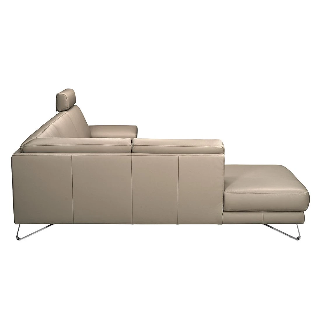 Loftscape Ecksofa Silvano - Kunstleder Taupe - Ottomane davorstehend links - mit 1 Kopfstütze 5 Loftscape Ecksofa Silvano - Kunstleder Taupe - Ottomane davorstehend links - mit 1 Kopfstütze – Bild 5