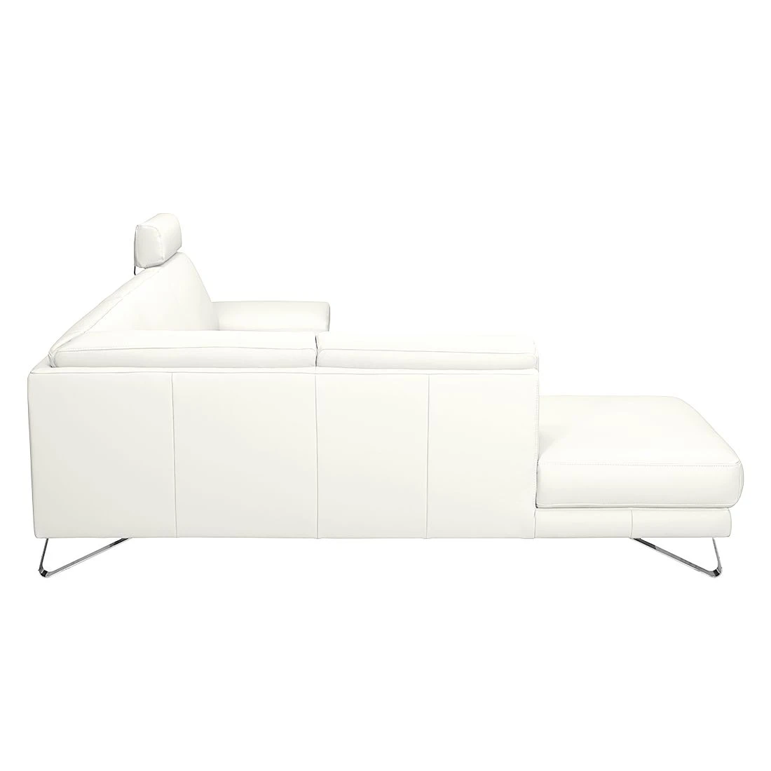 Loftscape Ecksofa Silvano - Kunstleder Weiß - Ottomane davorstehend links - Mit 1 Kopfstütze 7 Loftscape Ecksofa Silvano - Kunstleder Weiß - Ottomane davorstehend links - Mit 1 Kopfstütze – Bild 7