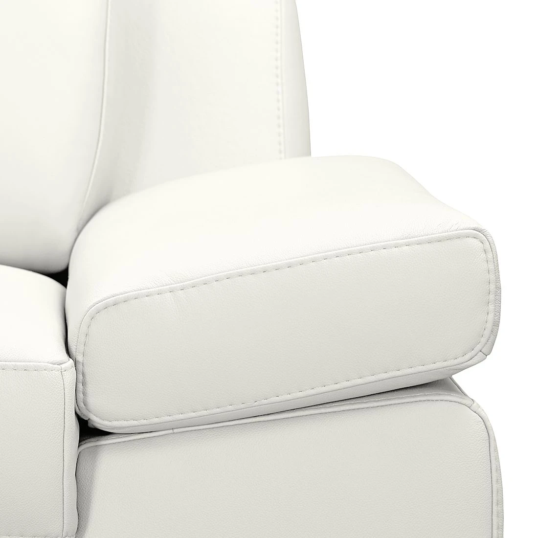 Loftscape Ecksofa Silvano - Kunstleder Weiß - Ottomane davorstehend rechts - Ohne Kopfstütze 9 Loftscape Ecksofa Silvano - Kunstleder Weiß - Ottomane davorstehend rechts - Ohne Kopfstütze – Bild 9