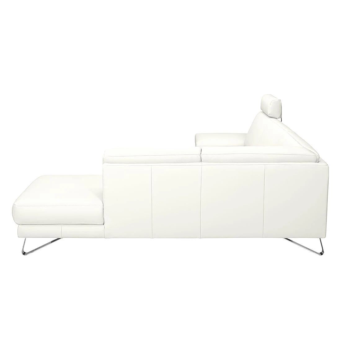 Loftscape Ecksofa Silvano - Kunstleder Weiß - Ottomane davorstehend rechts - Ohne Kopfstütze 7 Loftscape Ecksofa Silvano - Kunstleder Weiß - Ottomane davorstehend rechts - Ohne Kopfstütze – Bild 7