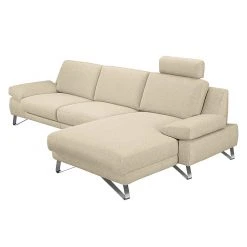 Loftscape Ecksofa Silvano - Webstoff Beige - Longchair davorstehend rechts - ohne Kopfstütze -Wohnzimmermöbel boutique en ligne ecksofa silvano webstoff beige longchair davorstehend rechts 514683