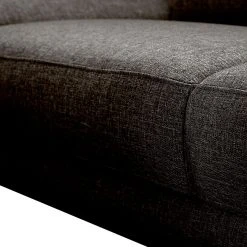 Loftscape Ecksofa Silvano - Webstoff Braun-Schwarz - Longchair davorstehend links - mit 1 Kopfstütze -Wohnzimmermöbel boutique en ligne ecksofa silvano webstoff braun schwarz longchair davorstehend links 514187