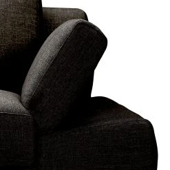 Loftscape Ecksofa Silvano - Webstoff Braun-Schwarz - Longchair davorstehend links - mit 1 Kopfstütze -Wohnzimmermöbel boutique en ligne ecksofa silvano webstoff braun schwarz longchair davorstehend links 514189