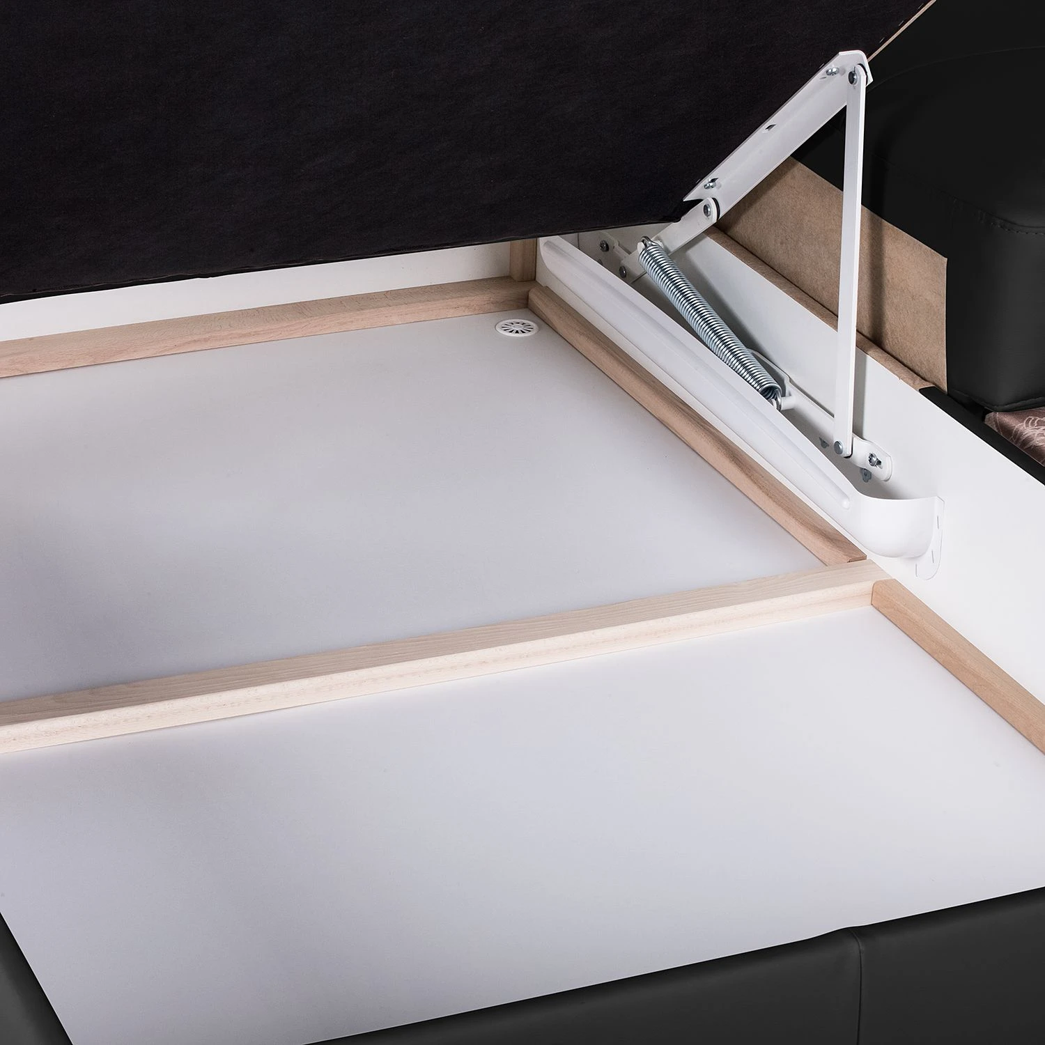 Loftscape Ecksofa Tuja Kunstleder - Schwarz - Longchair davorstehend links 20 Loftscape Ecksofa Tuja Kunstleder - Schwarz - Longchair davorstehend links – Bild 20