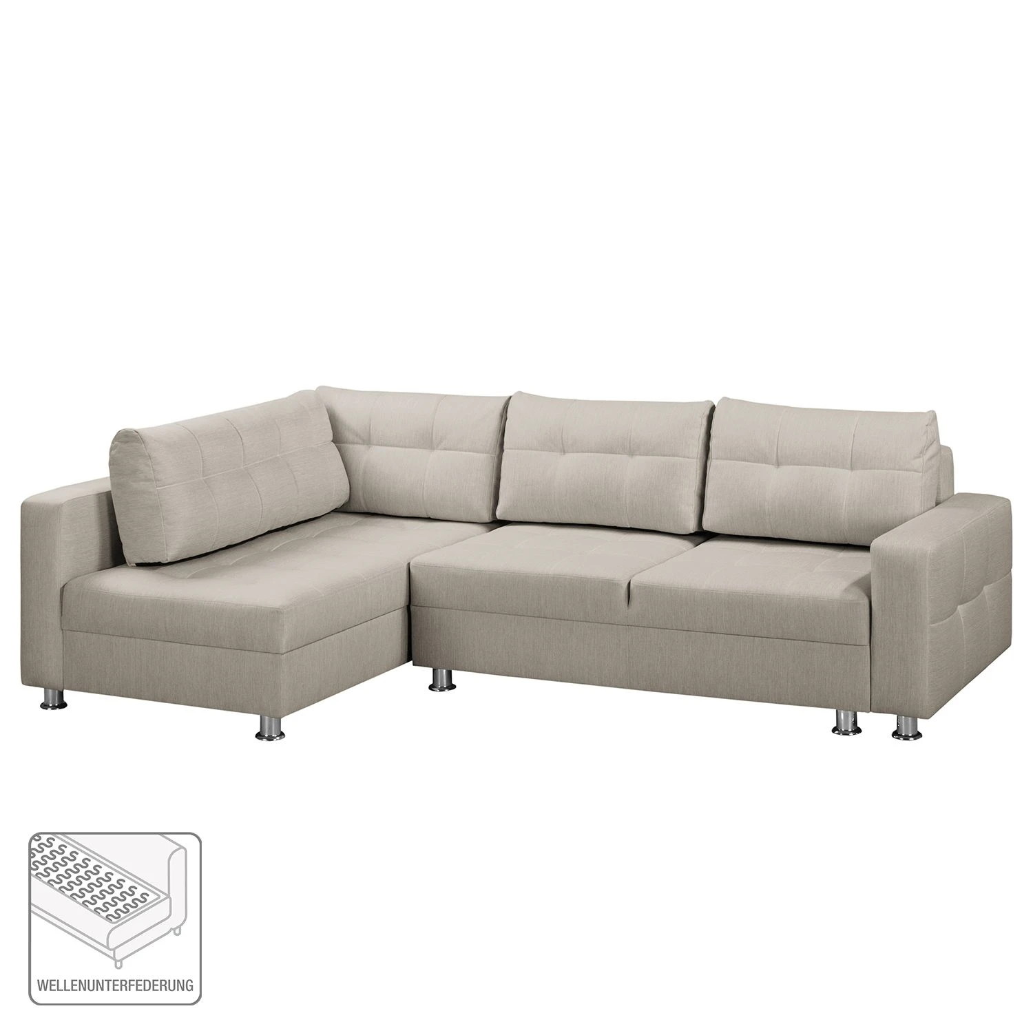 Fredriks Ecksofa Upwell (mit Schlaffunktion) - Strukturstoff 2 Fredriks Ecksofa Upwell (mit Schlaffunktion) - Strukturstoff – Bild 2