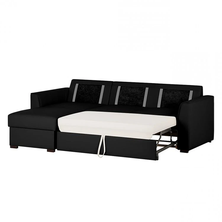 Loftscape Ecksofa Venezia - (mit Schlaffunktion / beidseitig montierbar) Echtleder - Schwarz 3 Loftscape Ecksofa Venezia - (mit Schlaffunktion / beidseitig montierbar) Echtleder - Schwarz – Bild 3