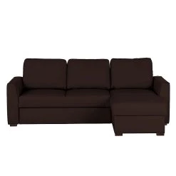 Loftscape Ecksofa Venezia - (mit Schlaffunktion / beidseitig montierbar) Kunstleder - Braun -Wohnzimmermöbel boutique en ligne ecksofa venezia mit schlaffunktion kunstleder braun 253324