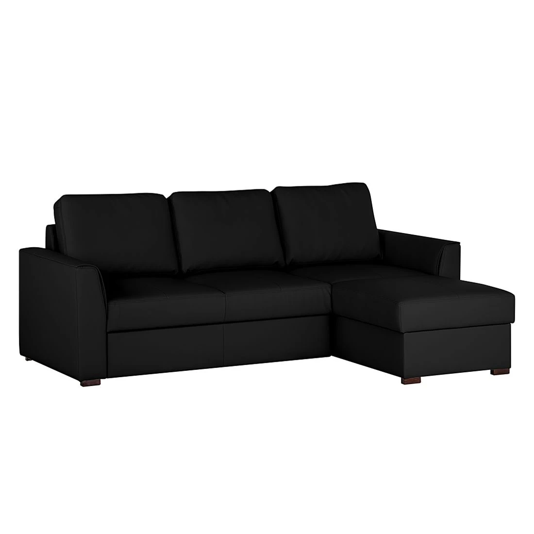 Loftscape Ecksofa Venezia - (mit Schlaffunktion / beidseitig montierbar) Kunstleder - Schwarz 1 Loftscape Ecksofa Venezia - (mit Schlaffunktion / beidseitig montierbar) Kunstleder - Schwarz